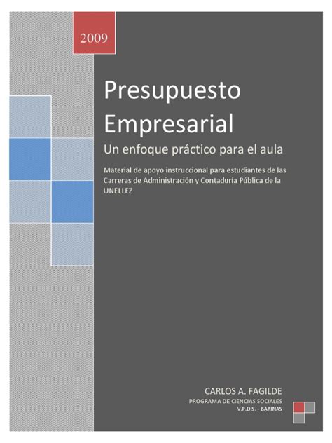 Manual de presupuesto.
